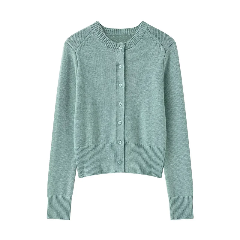 المرأة سترة مشغولة من الصوف 2025 قصيرة عادي غرزة الصلبة واحدة الصدر سترة الخريف مريحة بلوزة غير رسمية في الهواء الطلق