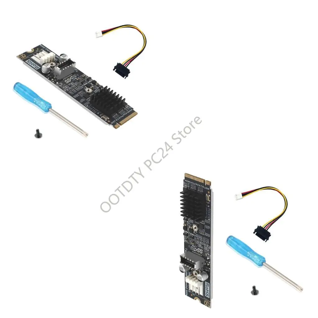 

H7BA PCIe Slot Compatible M.2 NVME Converter Card Type E 20Gbps Stable