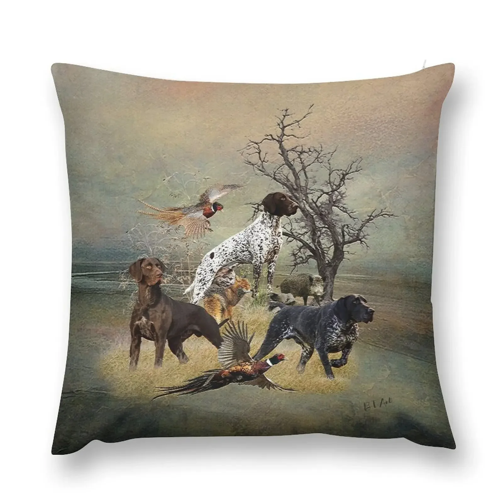 German Shorthaired Pointer, Best gun dogs Throw Pillow Pillow Case Christmas Christmas Pillow Cases