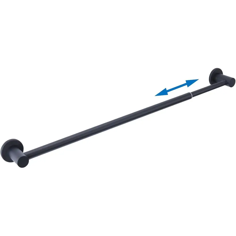 

18-31.5 Adjustable Magnetic Towel Bar, Fridge Calendar Holder, Black