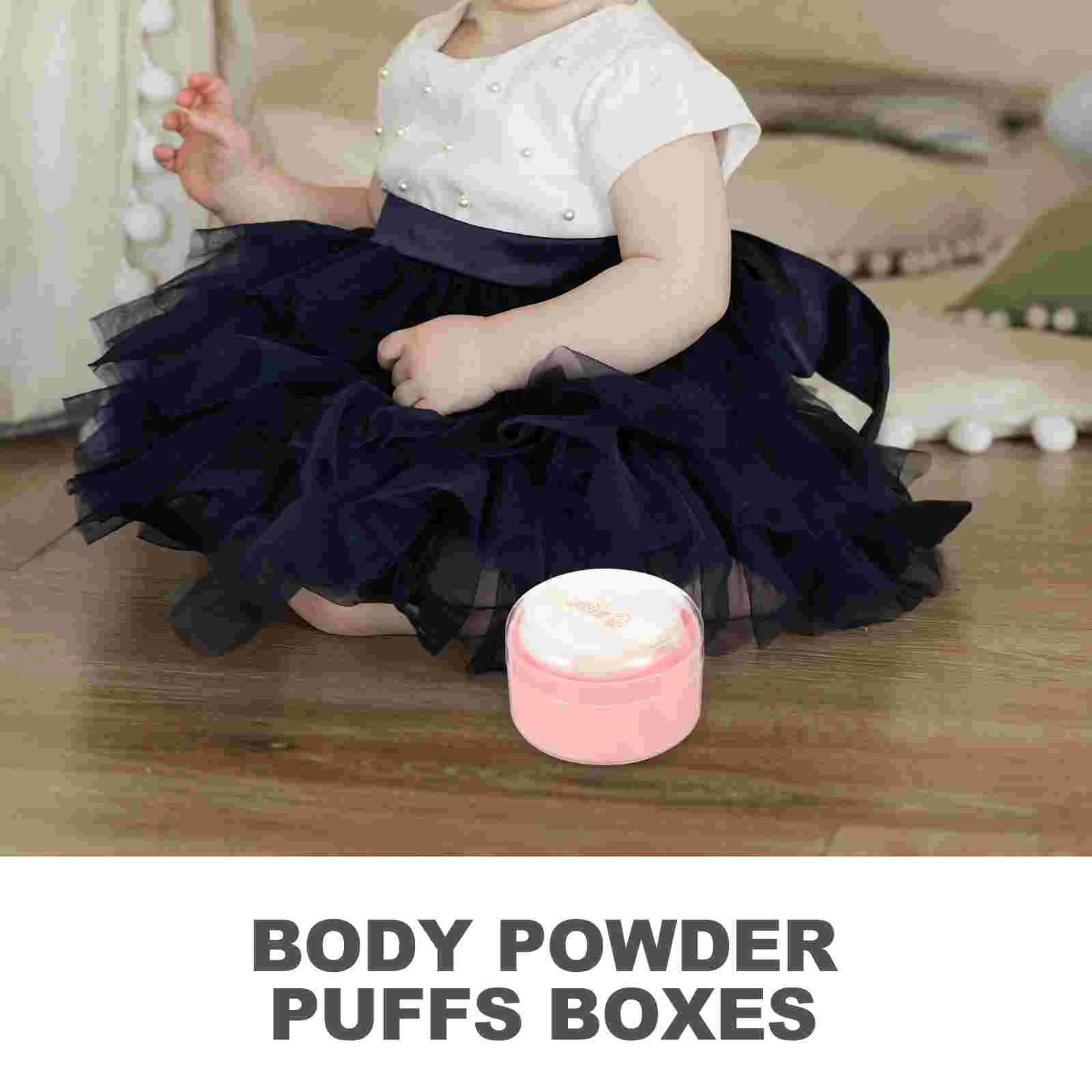 Body Powder Puffs Boxes Losse Poedercontainers Bestuiven Poederdoosjes Met Pufjes Voor Kosmetische Poedercontainer