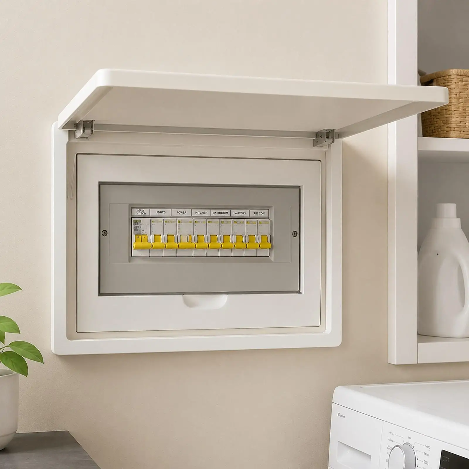 

Breaker Box Decorative Cover Practical Wall Mount for Office Hallway Kitchen
