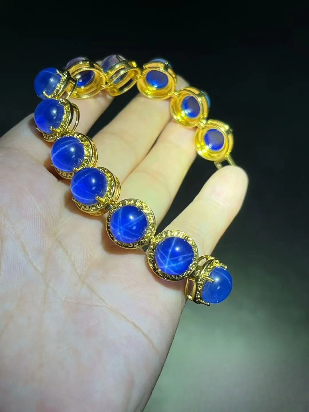2026 Jewelry Buckle Starlight Bracelet Retro Blue Starlight Bracelet Jewelry
