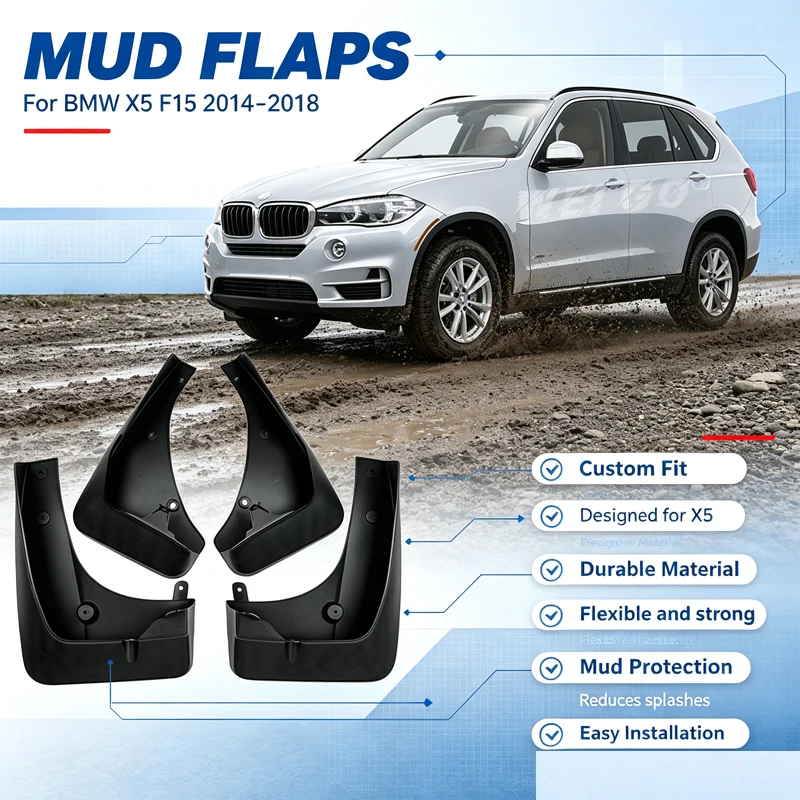 Suitable for BMW X5 BMW X5 F15 tire fender fender fender leather fender rubber accessories 2014-2018
