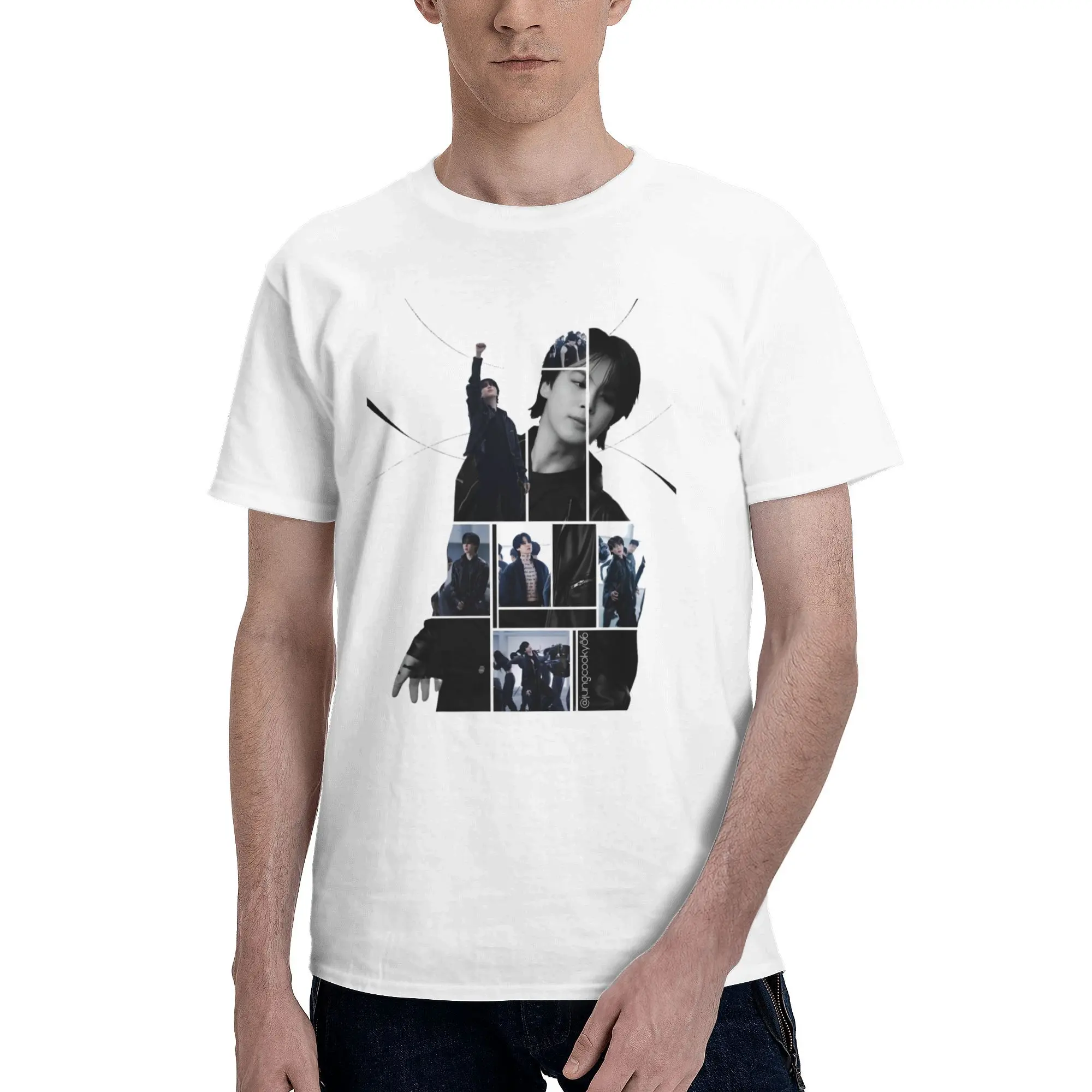 

K-pop man clothes fun Oversized y2k T-shirt ropa Unisex