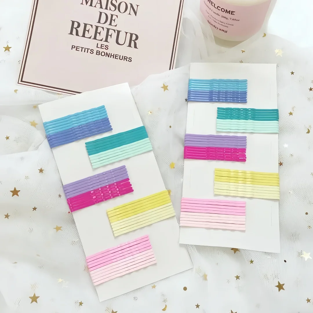 

High Quality 50pcs/card Lovely Makeup Hair Maker Accessory Round Colorful Clip Bobby Pins Tools Hot Sale