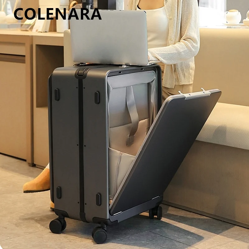 COLENARA Luggage Travel Bag 20 Inch ABS+PC Boarding Case 24