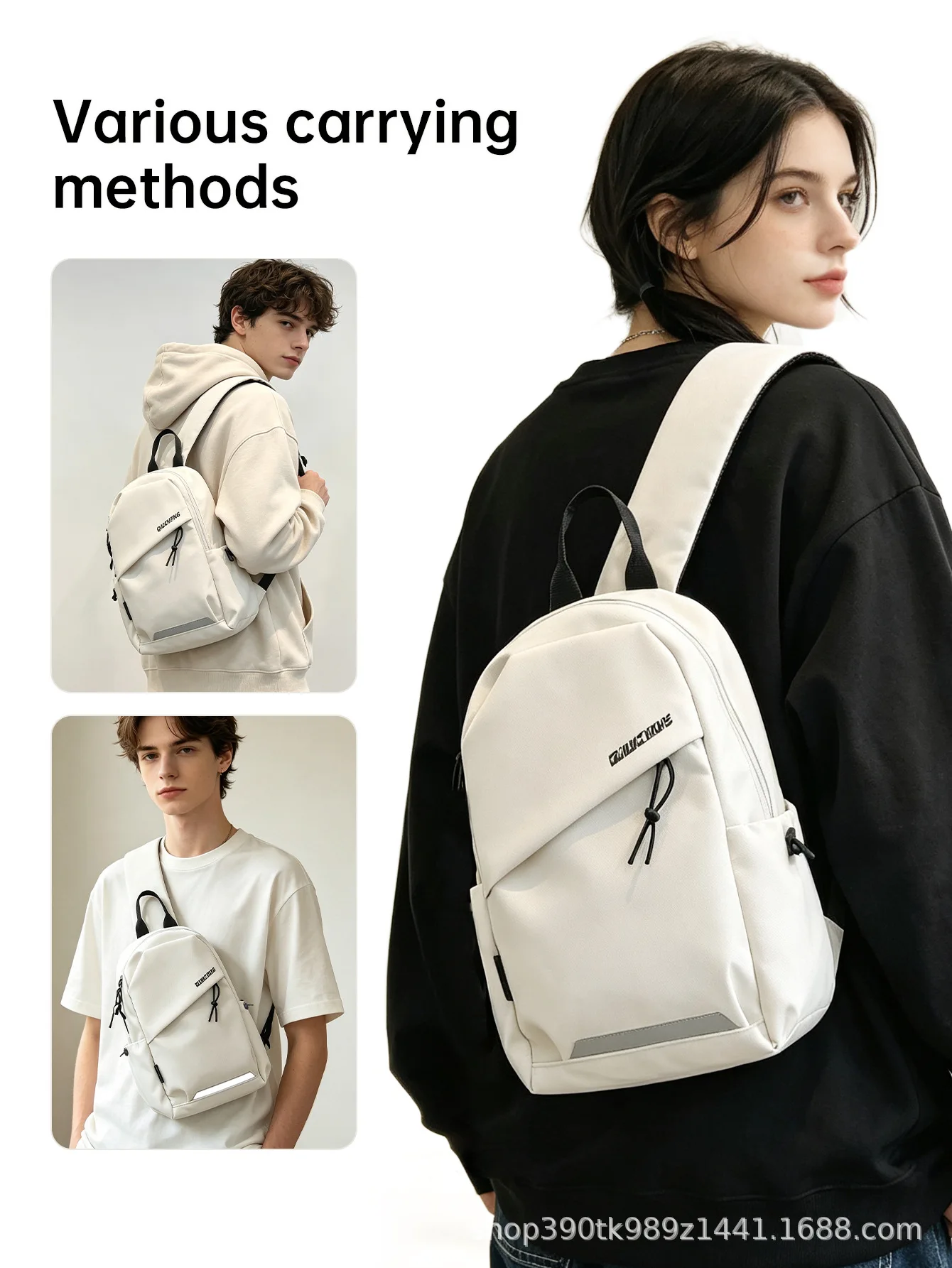 Brusttasche, Herren- und Damen-Umhängetasche, große Kapazität, ideal für Ausflüge, tragbare, vielseitige Umhängetasche für den täglichen Gebrauch. – Detail 5