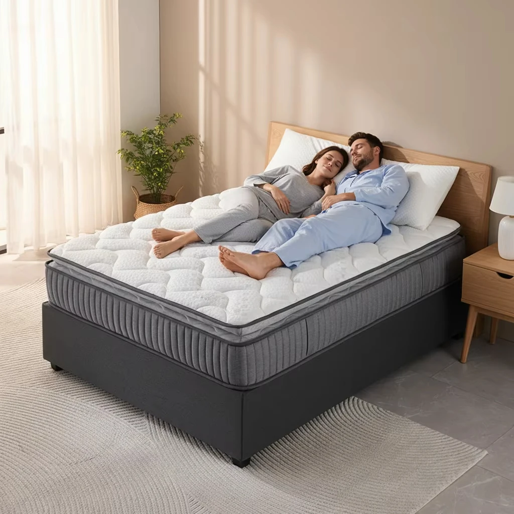 Matelas for Hotel Single Twin Roll up Compressed in Box Pocket Spring Foam Double King Size Bed Latex Mattress