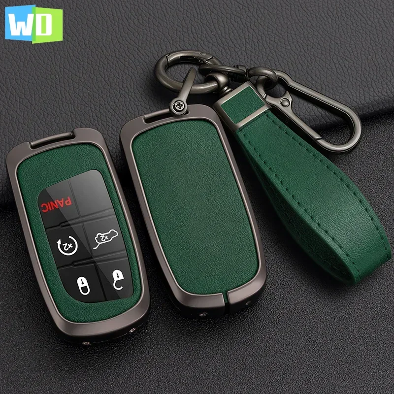 

Zinc Alloy Car Key Case Cover For Fiat Jeep For Dodge Ram 1500 Journey Charger Dart Challenger Durango Holder Shell Accessories