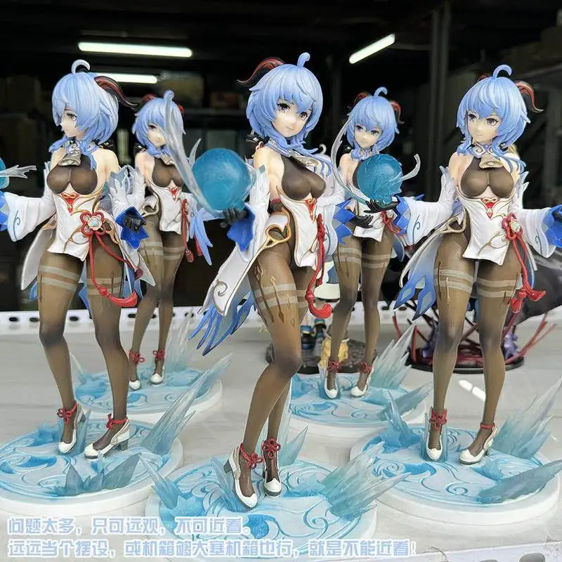 

Anime Figure Genshin Impact Ganyu Blue Hair Goat Horn Standing Pose Pvc Collectible Model Desktop Computer Case Decor Ornament