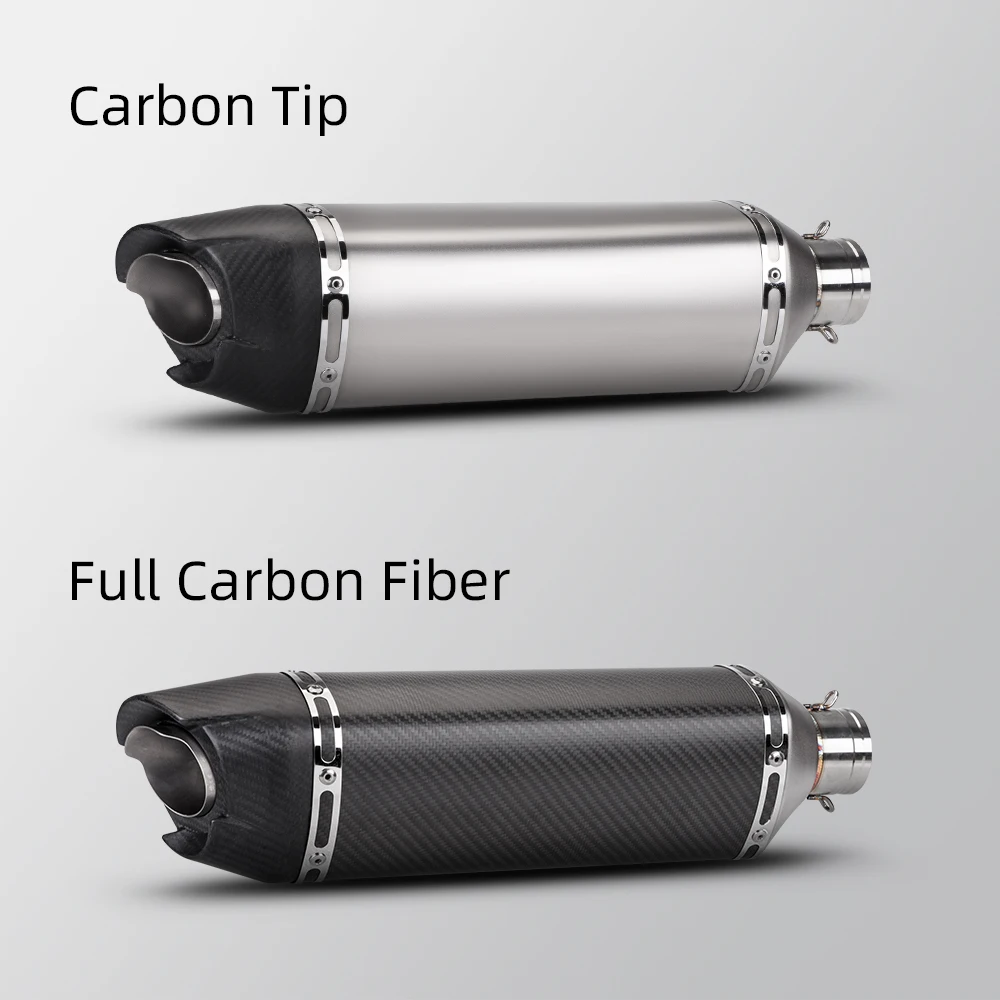 

Suitable for SC Muffler 51mm Caliber AT2 /carbon Motorcycle Exhaust Muffler For CBR650 Z900 R3 R1 450SR MT800 R15 XMAX