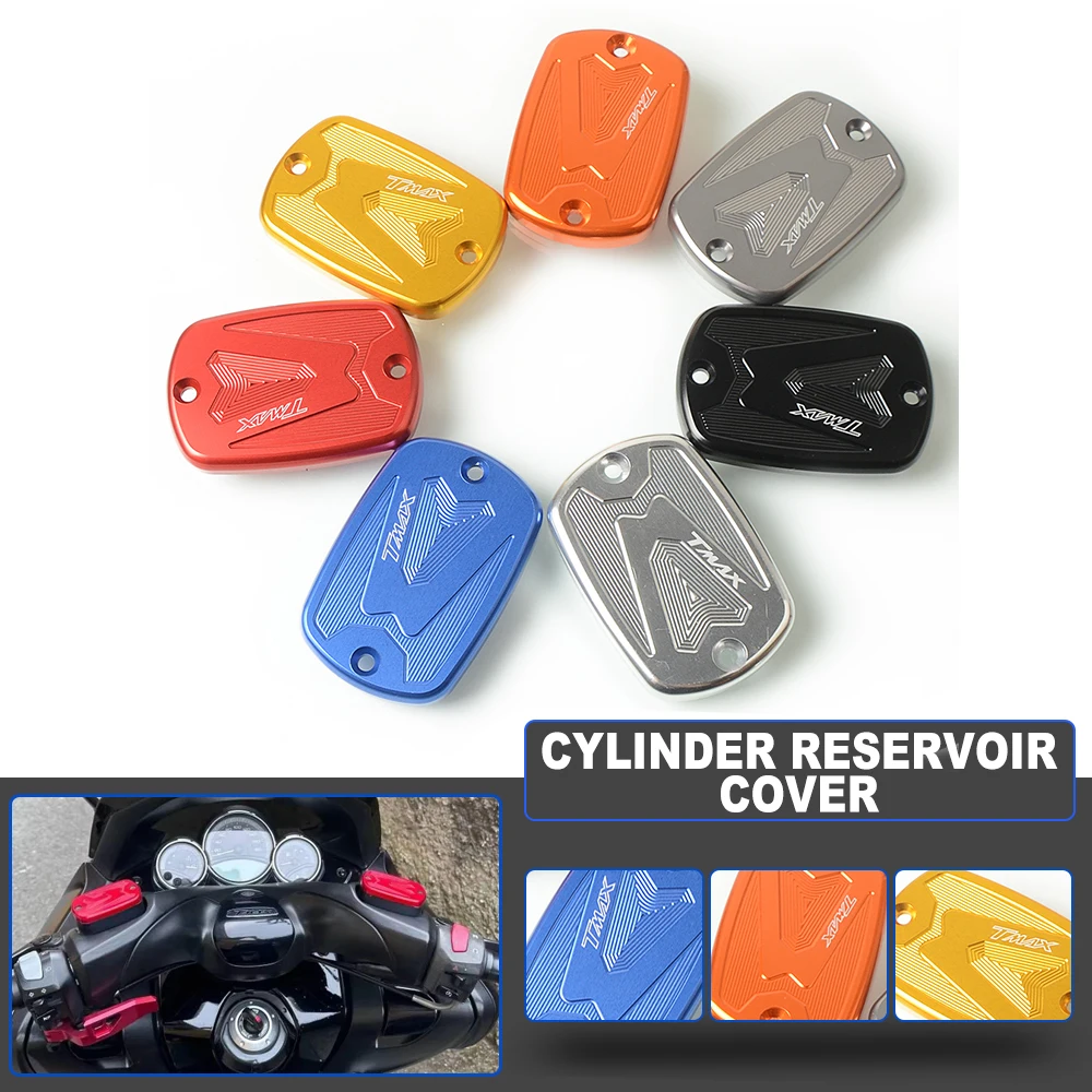 2011 TMAX 560 Motorcycle Accessories Front Brake Fluid Cap Fuel Tank Caps For YAMAHA TMAX530 T-MAX500 T MAX 500 2008 2009 2010