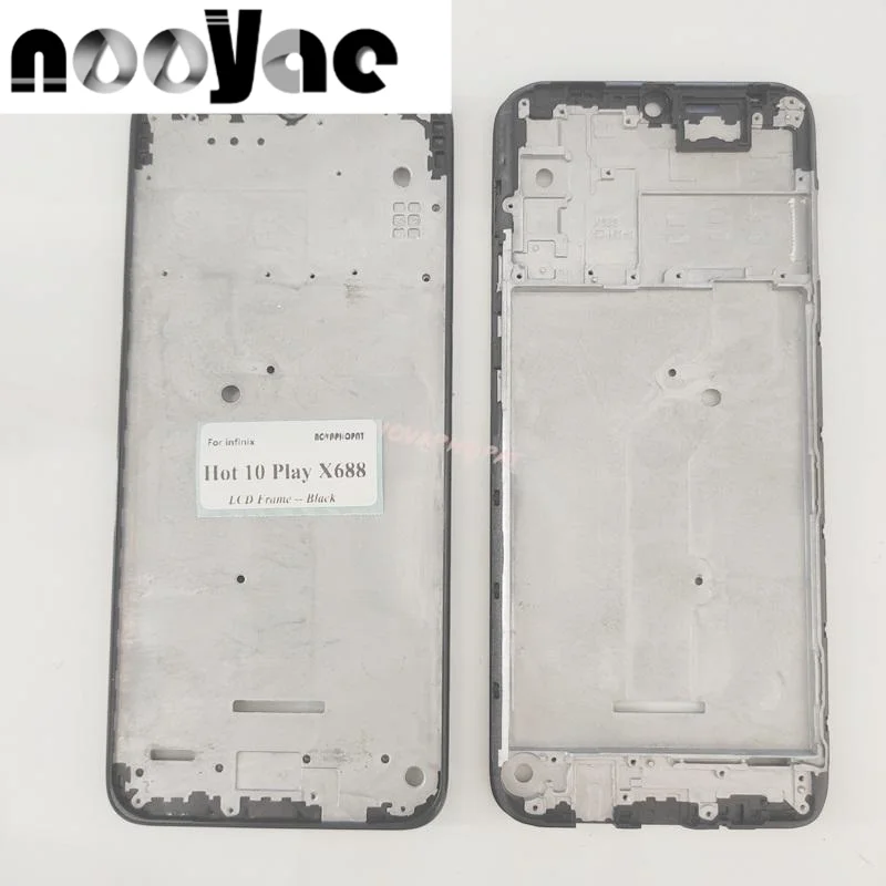 LCD Display Frame Front Housing Cover Chassis Bezel Front Case For Infinix Hot 10 Play X688 X688B