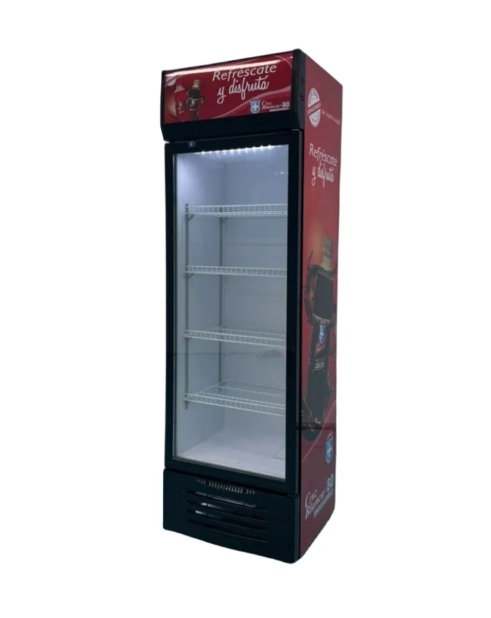 Single Door Commercial Glass Display Showcase Drink Coolers supermarket display refrigerator