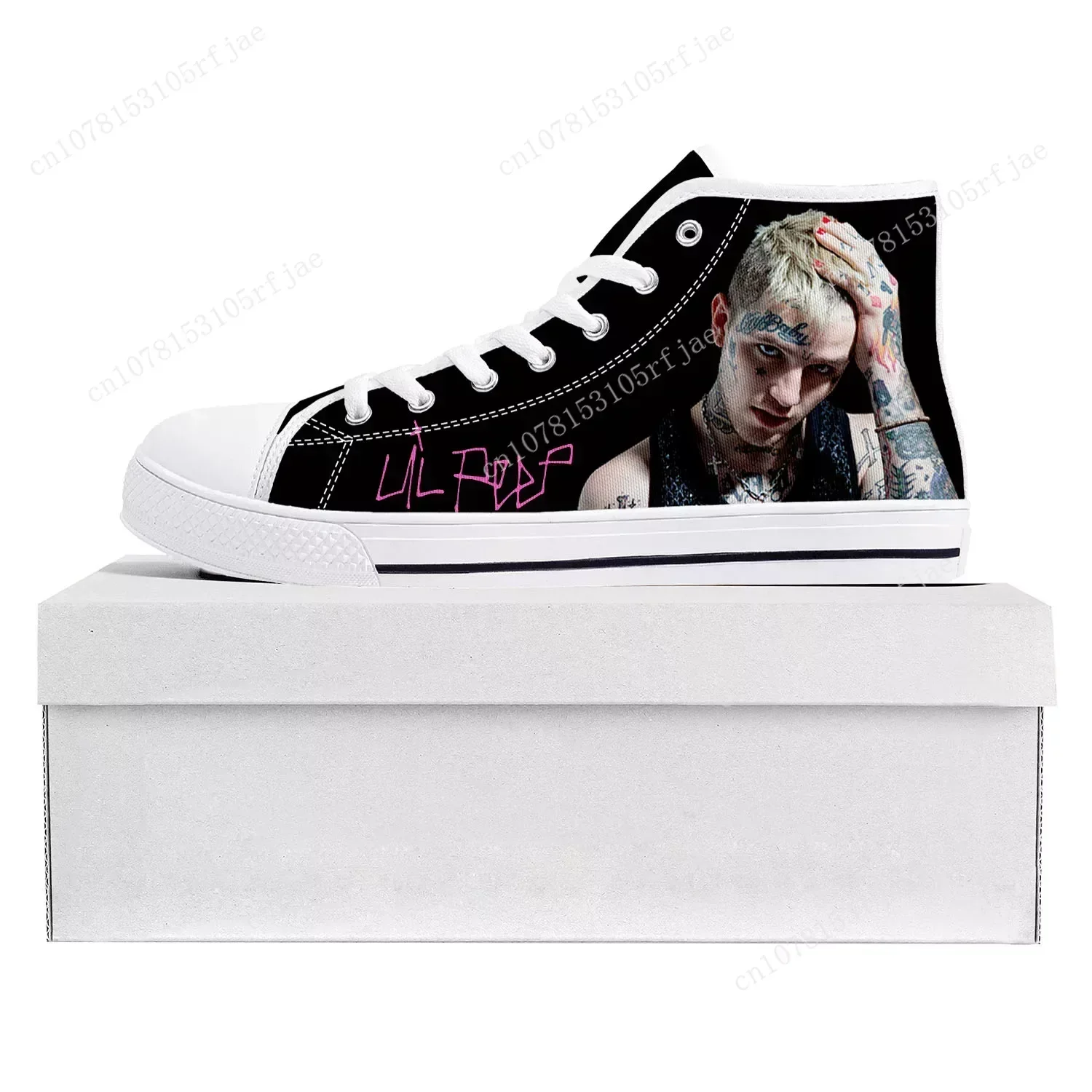 حار الهيب هوب مغني الراب ليل اللمحة عالية الجودة أحذية رياضية عالية الجودة رجل إمرأة مراهق قماش حذاء رياضة زوجين أحذية عادية حذاء مخصص #3