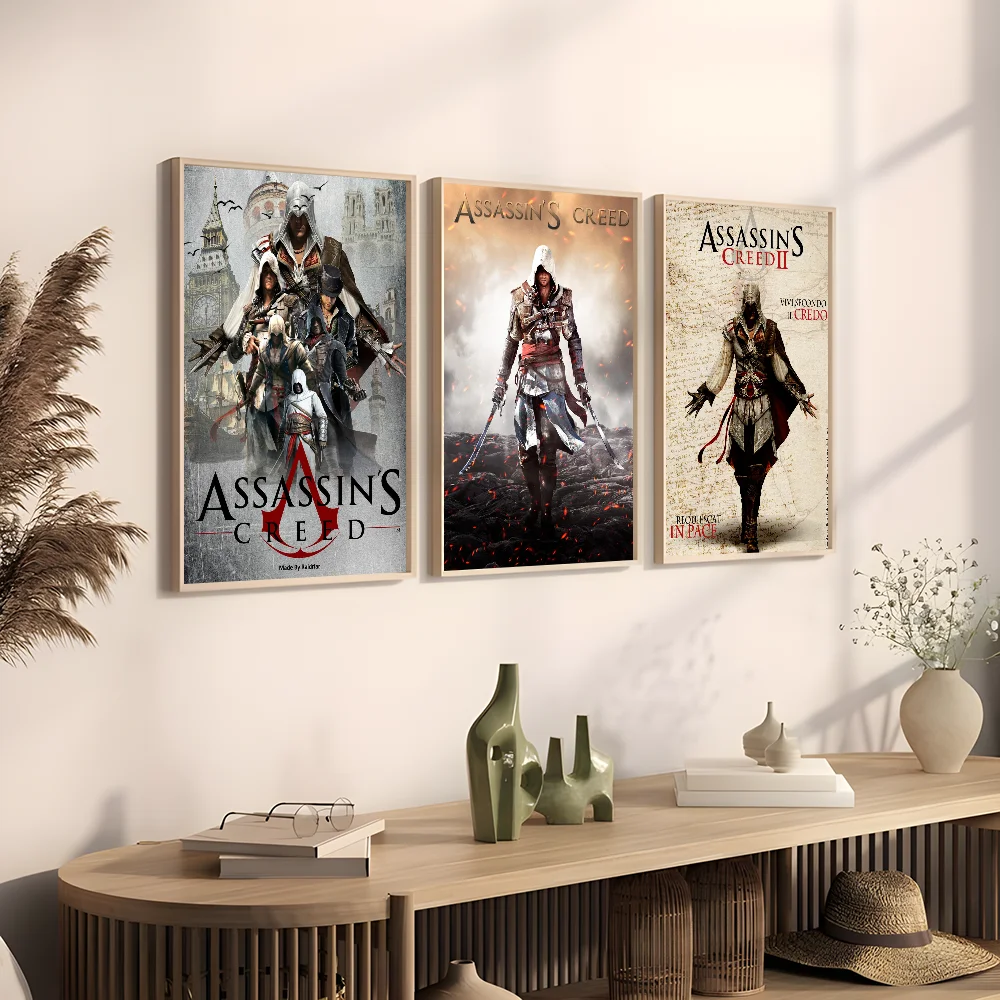 1 قطعة لعبة A-القاتل-S-Creed Classice المشارك لزجة جدار الفن الطباعة مقاوم للماء غرفة المعيشة المنزلي غرفة نوم بار ديكور جمالي #2