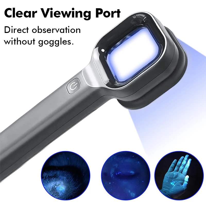 Woods Lamp Skin Analyzer Skin UV 365 Nanometer UV Irradiation Equipment Face Beauty Skin Care for Pet Cat and Dog