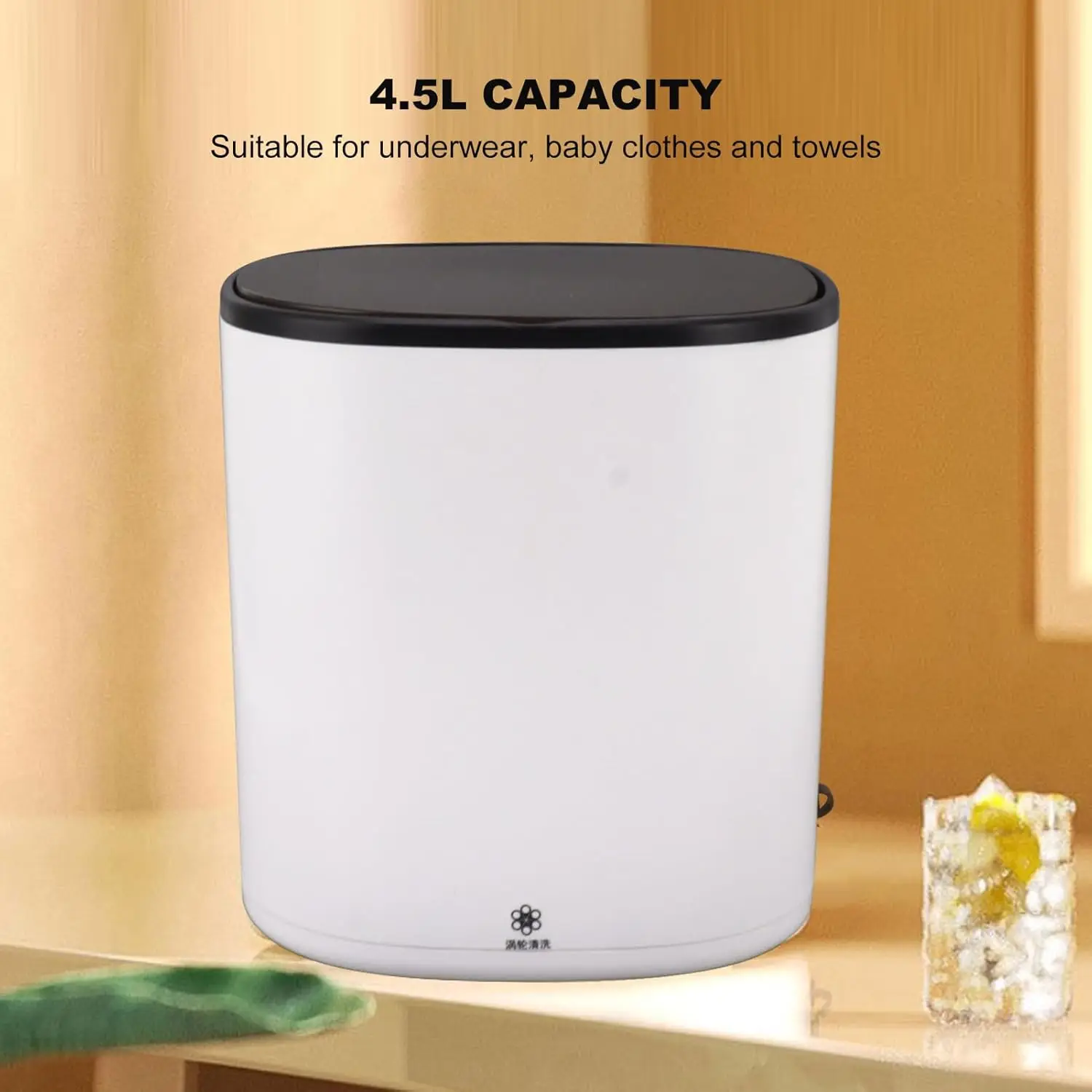 เครื่องซักผ้าแบบพกพาขนาดเล็ก เครื่องซักผ้าความจุสูงสําหรับชุดชั้นใน เสื้อผ้าเด็ก หรือของชิ้นเล็ก เครื่องซักผ้าแบบพับได้สําหรับ