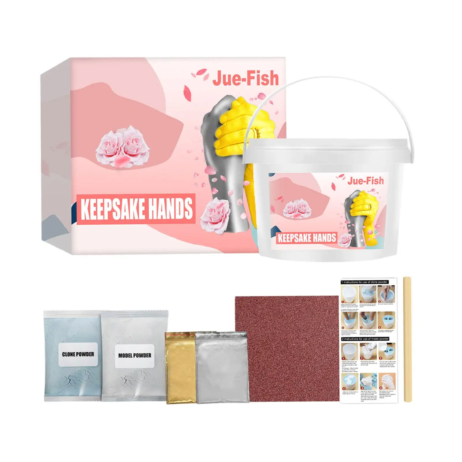 

Набор для 3D-отпечатков рук, DIY-комплект для создания статуэток, формы для отпечатков рук для пар и младенцев, подарок на годовщину или свадьбу