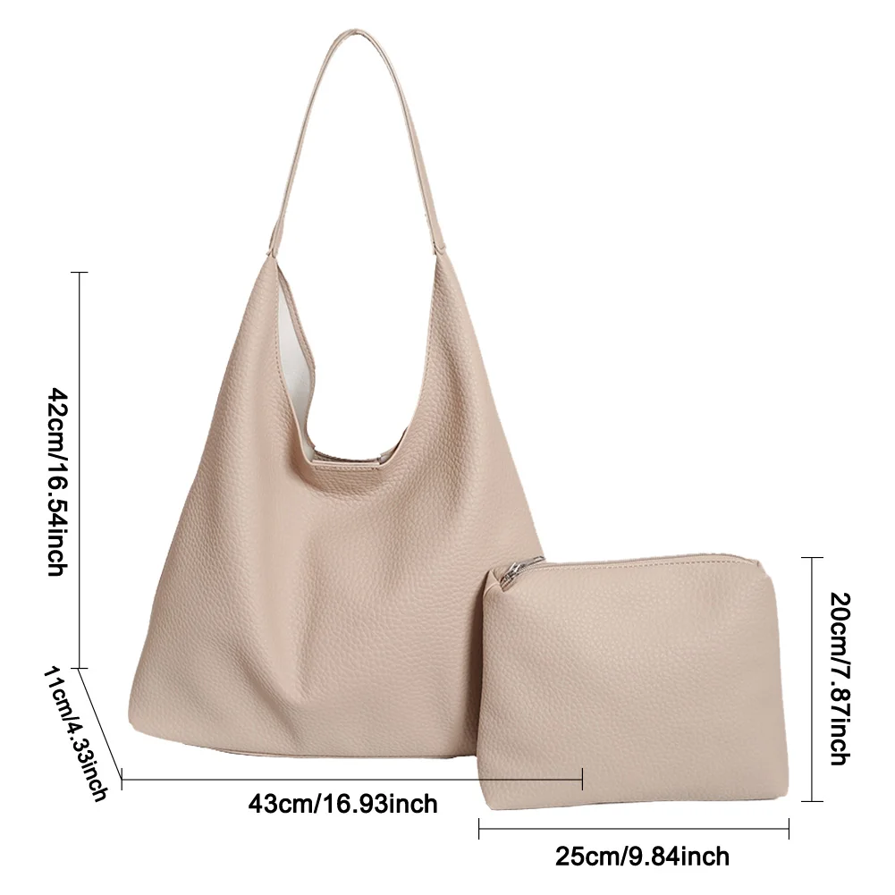 Borsa a mano di design di lusso per donna Borsa hobo alla moda Borse a tracolla in pelle PU Borsa tote per borsa da viaggio causale da lavoro