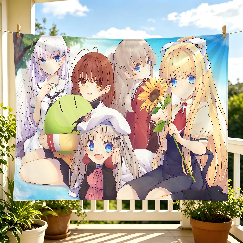 Anime C-Clannad Flaggen-Wandbehang für Outdoor-Partys, Schlafzimmer, Wohnzimmer, Studentenwohnheim, Dekoratives Themen-Wandbanner, Geschenk – Detail 6