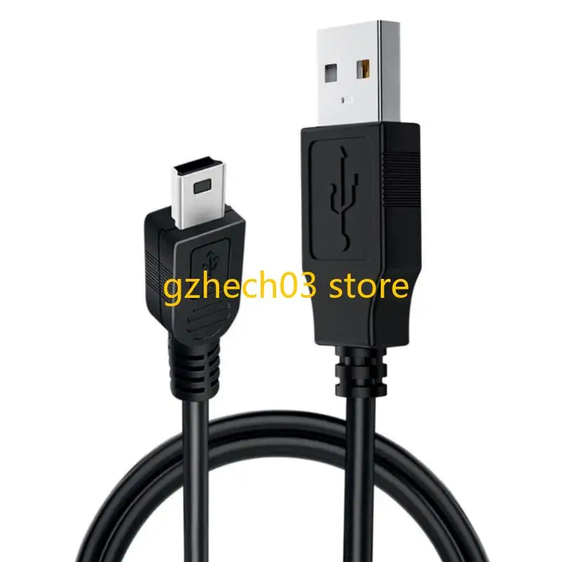 G2AC Trapezoid Mini USB CABLE CABLE USB Power Wire Wire 80 см в длину черный