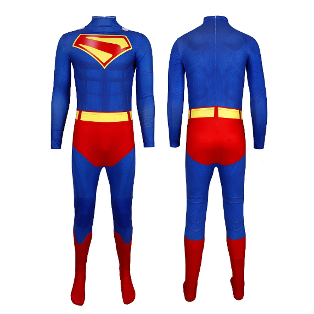 Película para adultos Superman Cosplay disfraces monos capa fiesta de Halloween carnaval ropa para el escenario