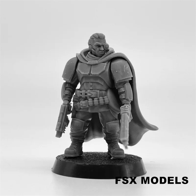 Lieutenant of the Imperial Force Resin Model Kit 28mm Scale Miniature Resin Doll Tabletop War Gaming Unpainted Soldier Figures