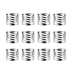 12pcs Alloy Metal Napkin Rings for Wedding Table Decoration Napkin Holder Wedding Towel Rings Dinner Table