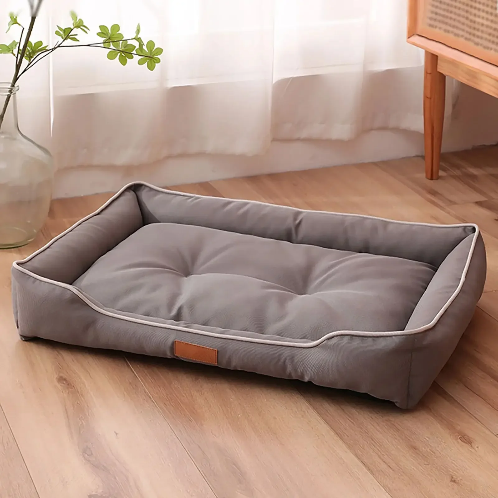 Waterproof Dog Bed 600D Oxford Pet Dogs Beds for All Seasons Thickened PP Cotton Filling Bite-resistant Pet Mat Dog Accessories
