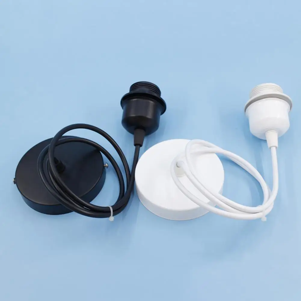 E27 Lamp Holder Iron LED Lamp Base Corrosion Resistant Control Light E27 LED Light Bulb Base Replacement Lamp Holder