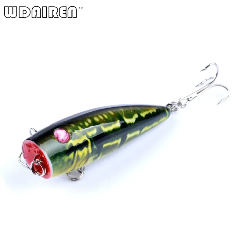 1 Pc Topwater Popper Fishing Lure 6.8cm 8.5g Artificial Hard Bait with Hooks Wobblers Crankbait Bass Pesca Fishing Tackle