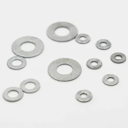 10/50/100 Uds arandela plana de acero galvanizado junta lisa para M2 M2.5 M3 M3.5 M4 M5 M6 M8 M10 M12 M14 M16 tornillo