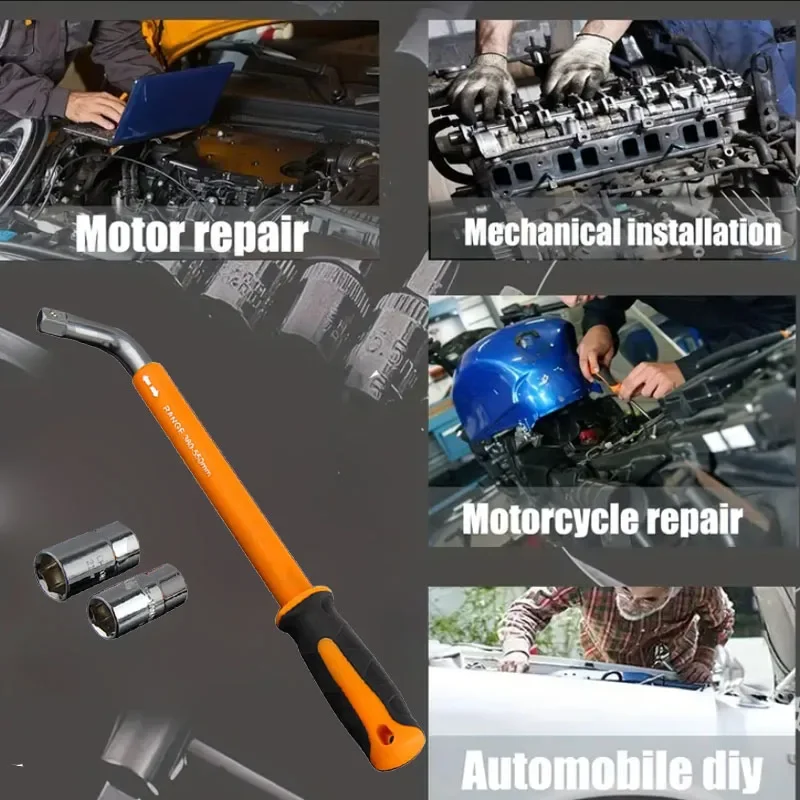 Car Telescoping Lug Wheel Wrenches Tire Torque Wrench Tension Socket Manual Key Extendable Spanner Car Repair Tool Set