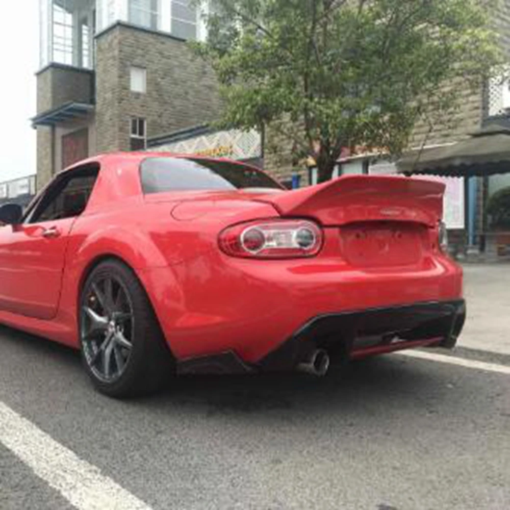 Спойлер для Mazda MX5 NC NCEC, только жесткий верхний спойлер из волокна и стекла в стиле EPA, неокрашенное крыло