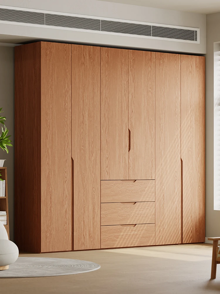 خزانة ملابس من خشب البلوط الصلب المتقدم، وغرفة النوم، وخزانة تخزين منزلية، وخزانة ملابس