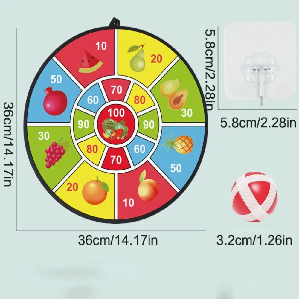 Zestaw do gry w rzucanie piłeczkami z haczykami, 3 przyklejane piłeczki, motyw zwierzęcy, różne style, kreskówkowy, dla dzieci, Montessori, gra sportowa, zabawki.