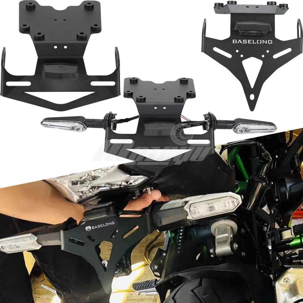 

Motorcycle Rear License Plate Holder Bracket Tail Tidy Fender Eliminator Aluminum For Yamaha TENERE700 Tenere 700 T7 2019-2026