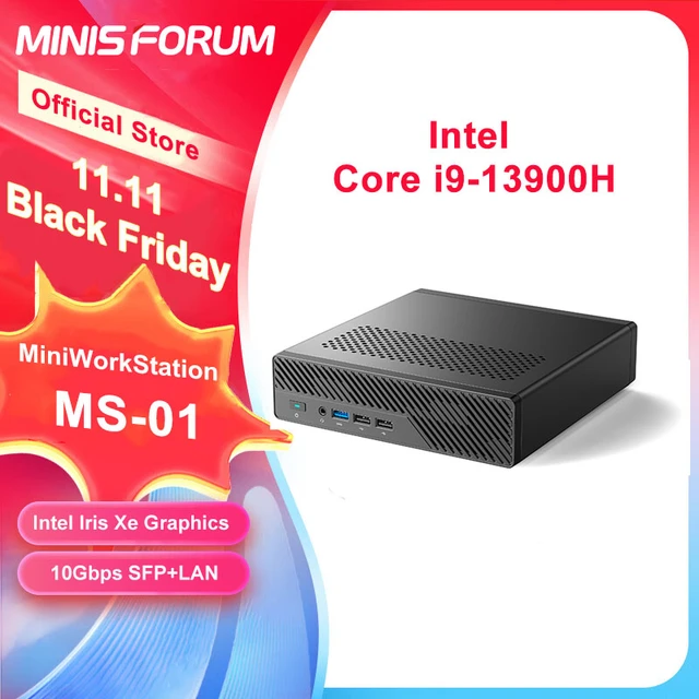 MINISFORUM Mini PC MS-01 Intel i9 Mini Computer Windows 11 DDR5 5200Mhz 10  Gigabit Ethernet WiFi 6 Intel 13th Gen Gaming Mini PC - AliExpress 7