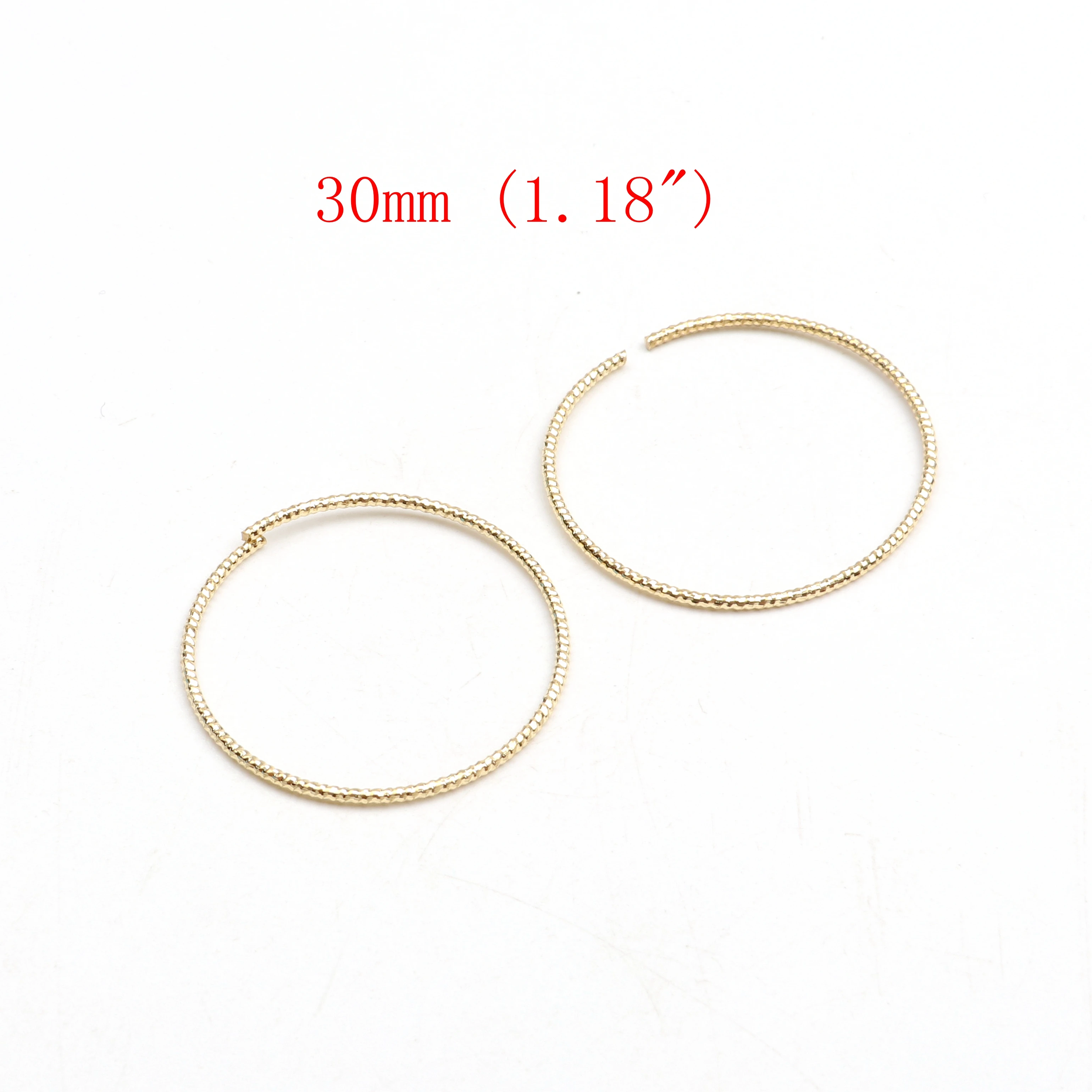 Hammergeprägte Messinganhänger, ringförmige Verbinder, Zubehör für DIY-Ohrringe, Halsketten, Armbänder, Schmuckherstellung, Schmuckzubehör – Detail 15