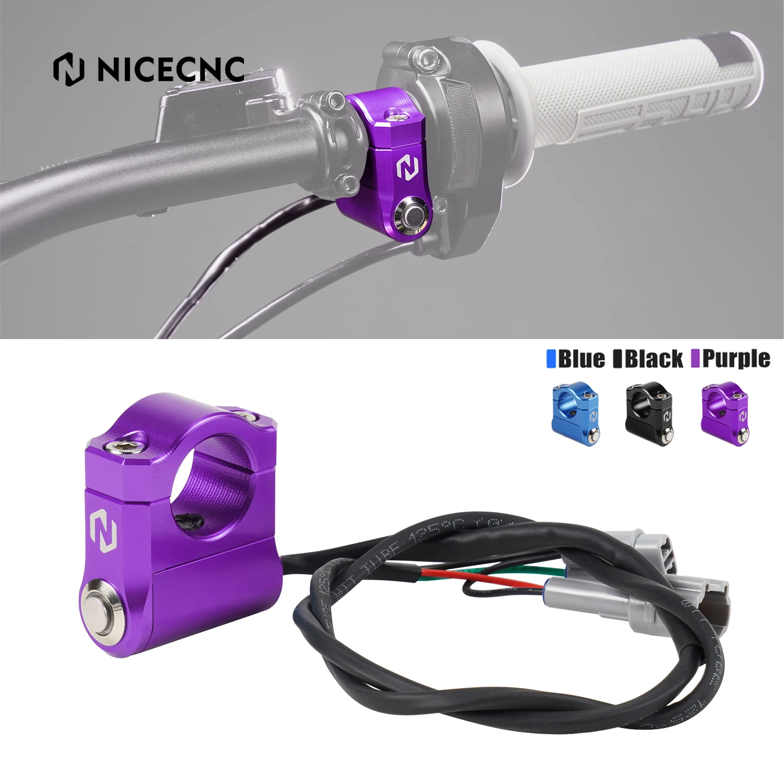 

NICECNC For Surron Light Bee X Plug and Play Headlight Switch LED Button For SUR-RON Light Bee S For Segway X160 X260 Aluminum