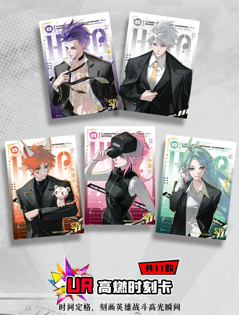 To Be HERO X Card Anime Art Series Collectible Trading Cards Hobby Paper Card Desktop Decor Souvenir Gift For Collectors
