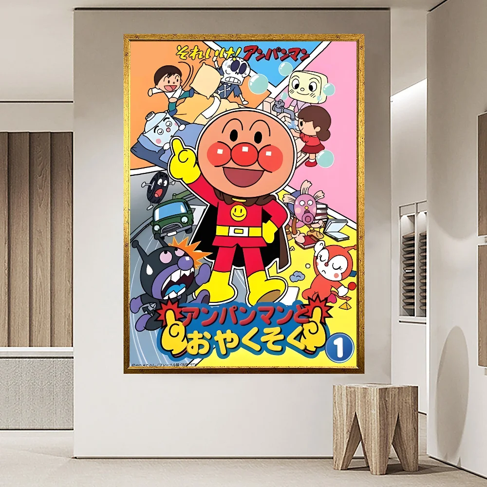 Anime A-Anpanman Classic Vintage Posters HD Quality Wall Art Retro Posters for Home Room Wall Decor