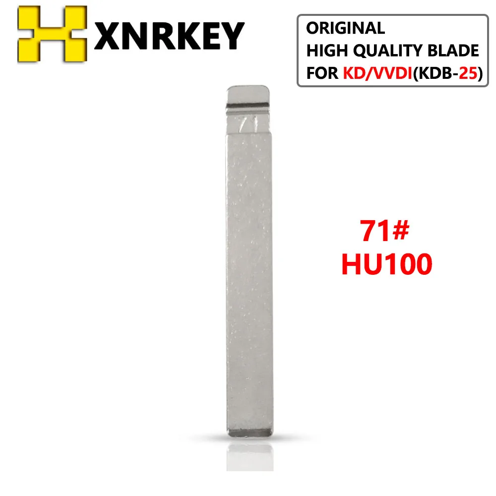 

XNRKEY KDB-25 Universal Remotes Flip key Blade #71 HU100 Metal Blank Uncut Blade Original High Quality Blade for KD/VVDI Key