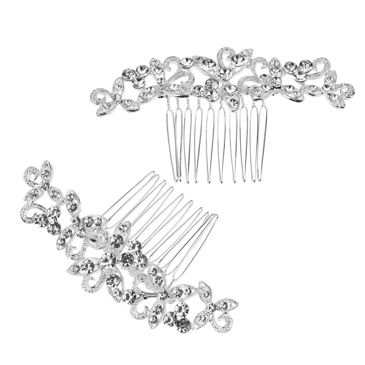 Peine para peinar el cabello, tocado de novia elegante con diamantes de imitación para boda, accesorios de peinado Updo para mujeres y niñas