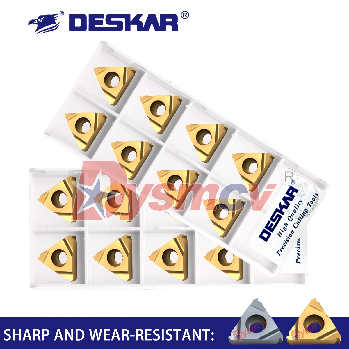 10PCS 16IR 10UN LDC/16ER 20UN LDA stainless steel universal lathe thread cutting blade CNC thread cutting blade