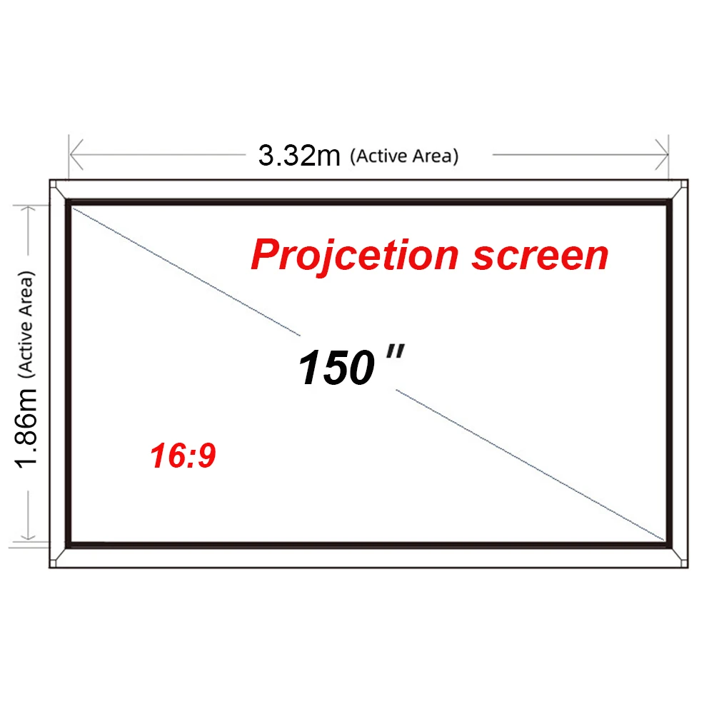 Finger Touch Multi-touch School Smart Board 150 Inches Interactive Digital Whiteboard Projection Screen Educational Equipment