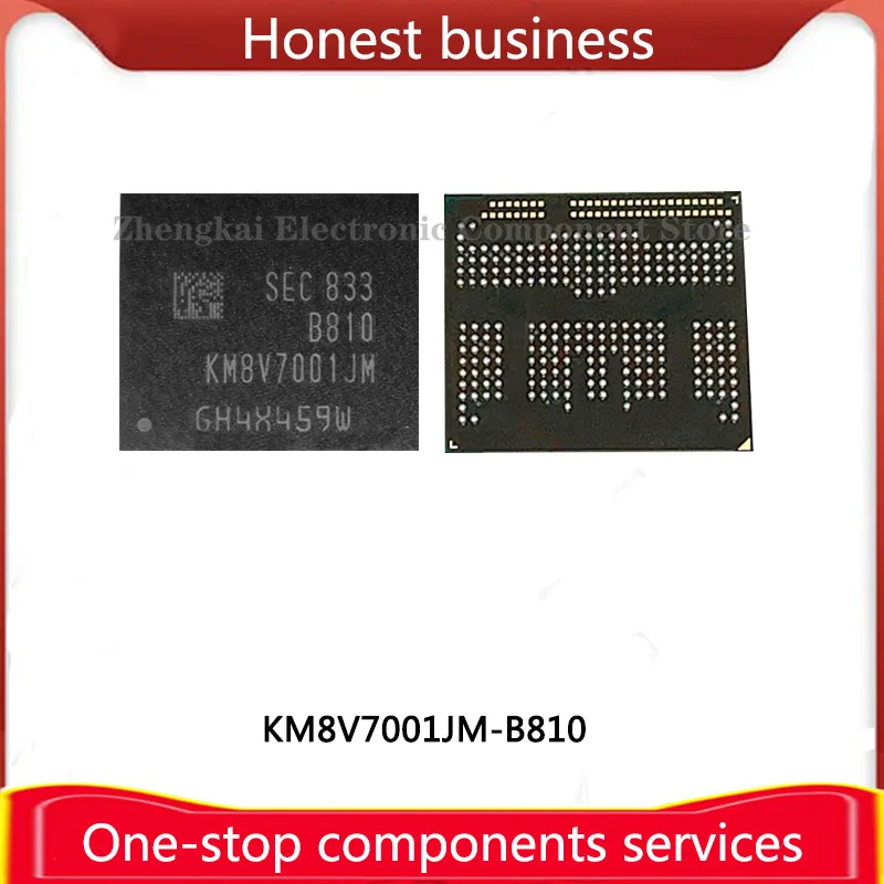 KM8V7001JM-B810 100% Working 100% Quality EMCP 128G+64 BGA254 Chip Mobile Phone Hard Disk Memory Computer Storage KM8V7001JM