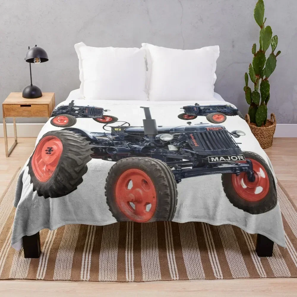 

Vintage tractor Fordson Major Throw Blanket Air Conditioner Soft Blanket for Office Home